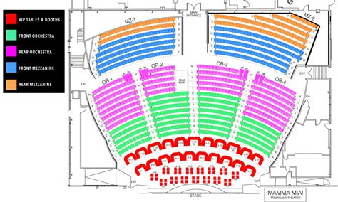 tropicana theater seating chart